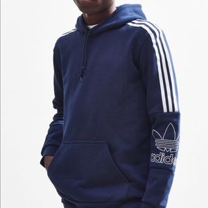 Adidas outline pullover hoodie sweatshirt